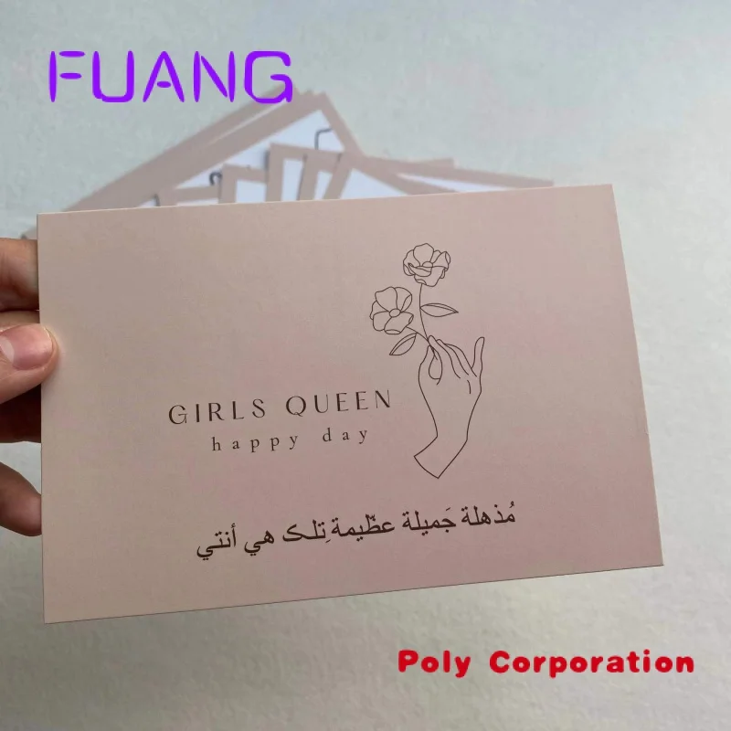 High quality Cheap Paper Insertcustom Thank You Business Card With Own Logo