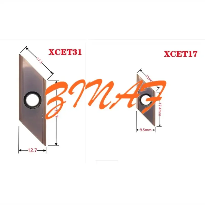 CNC chamfering tool holder ECC17005R ECC31005R large hole chamfering tool B30° 45° 60° for XCET170404 XCET310404 insert