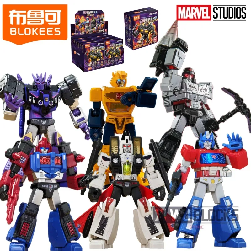 

Blokees Building Block Man Transformers SHINING VERSION Megatron Orion Pax Ultra Magnus Tarn Подвижная модель Сращивание игрушки в подарок