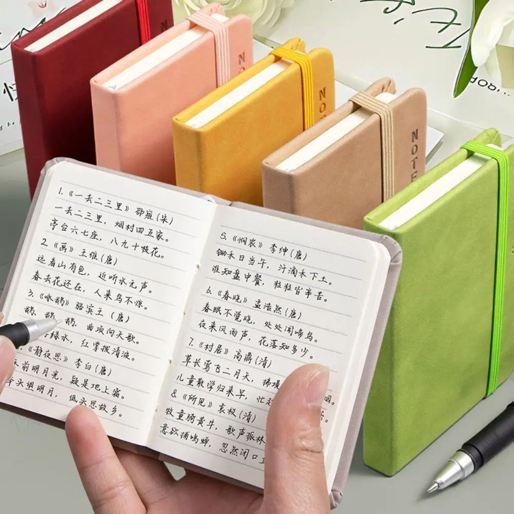 Portable Memo Diary Planner A7 Mini Notebook Diary Notebook Agenda Organizer Pocket Notepad Word Book Taking Notes Office Supply
