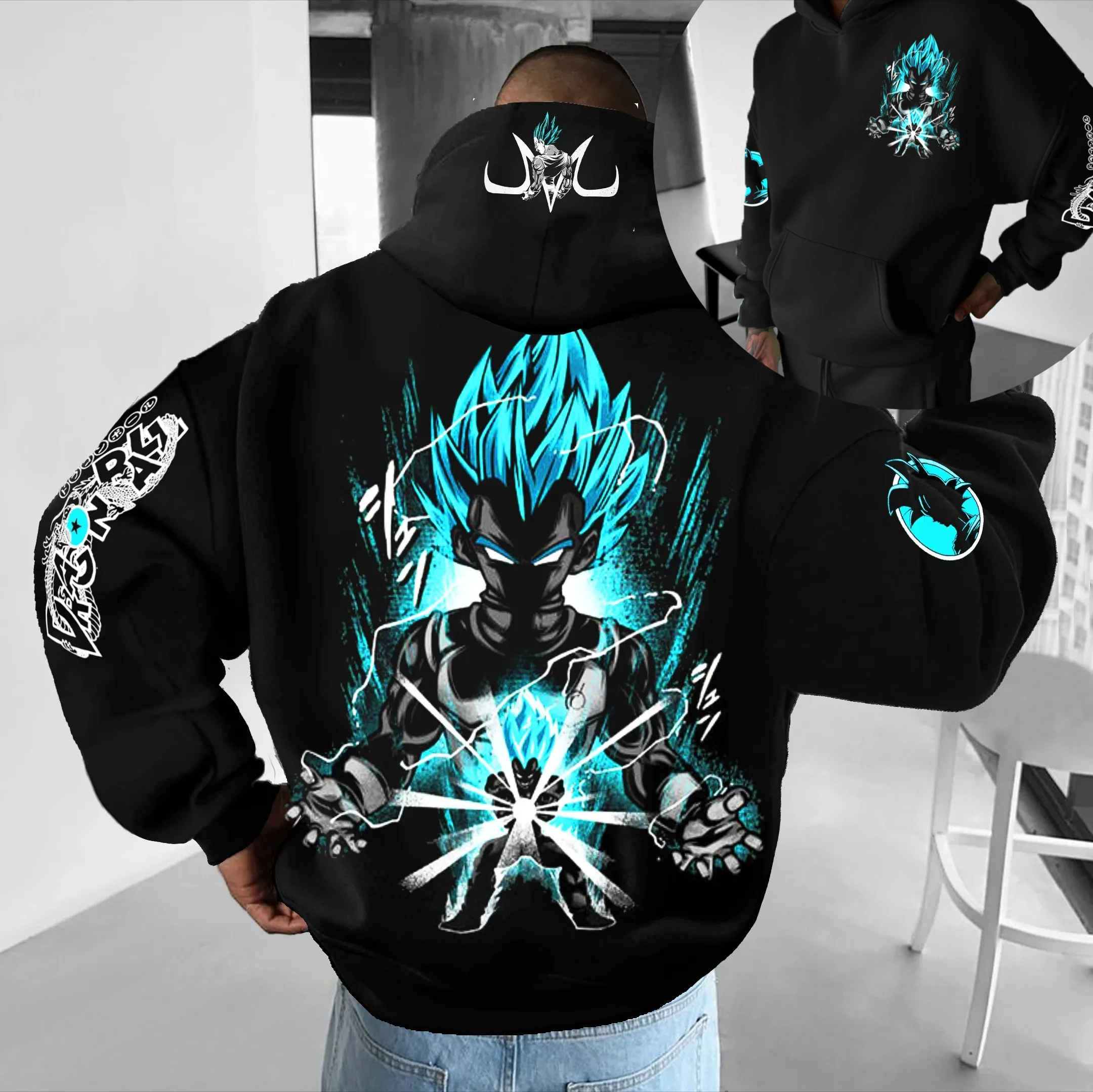 

Dragon Ball осень и зима японские горячие крови анимационные классические персонажи удобные толстовки для мужчин и женщин пара