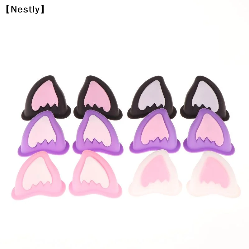 Helmet Ear Accessory For Scooter Bicycle Adhesive Motorbike For Skateboarding For Cycling Motorcycle Helmet Cat Ear Decor 〔Nest〕