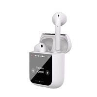 Touch Screen Earphones Active Noise Reduction Wireless ANV Full Color LED Intelligent Wireless Bluetooth Headphones With Mic
