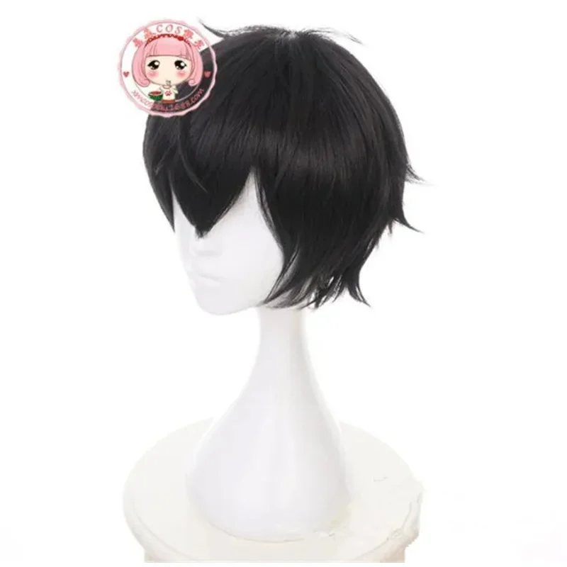 Persona 5 hero Kyoya hibori Rin Okumura houtarou black short cosplay wig A600