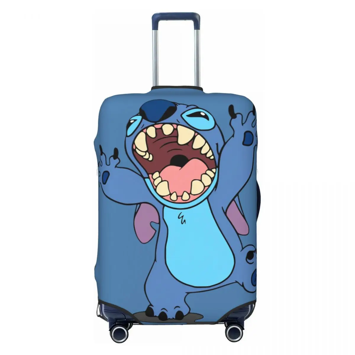 

Anime Cute Stitch Travel Luggage Cover Elastic Little Monster Suitcase Cover Protector Fit 18-32 Inch