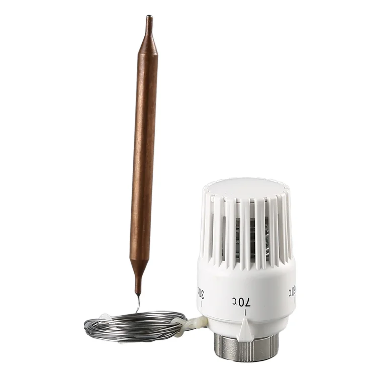 ATV&UTVOEM High Quality Modern Brass Remote Sensor for Apartment Thermostatic Valve Head with Hydronic Heating System