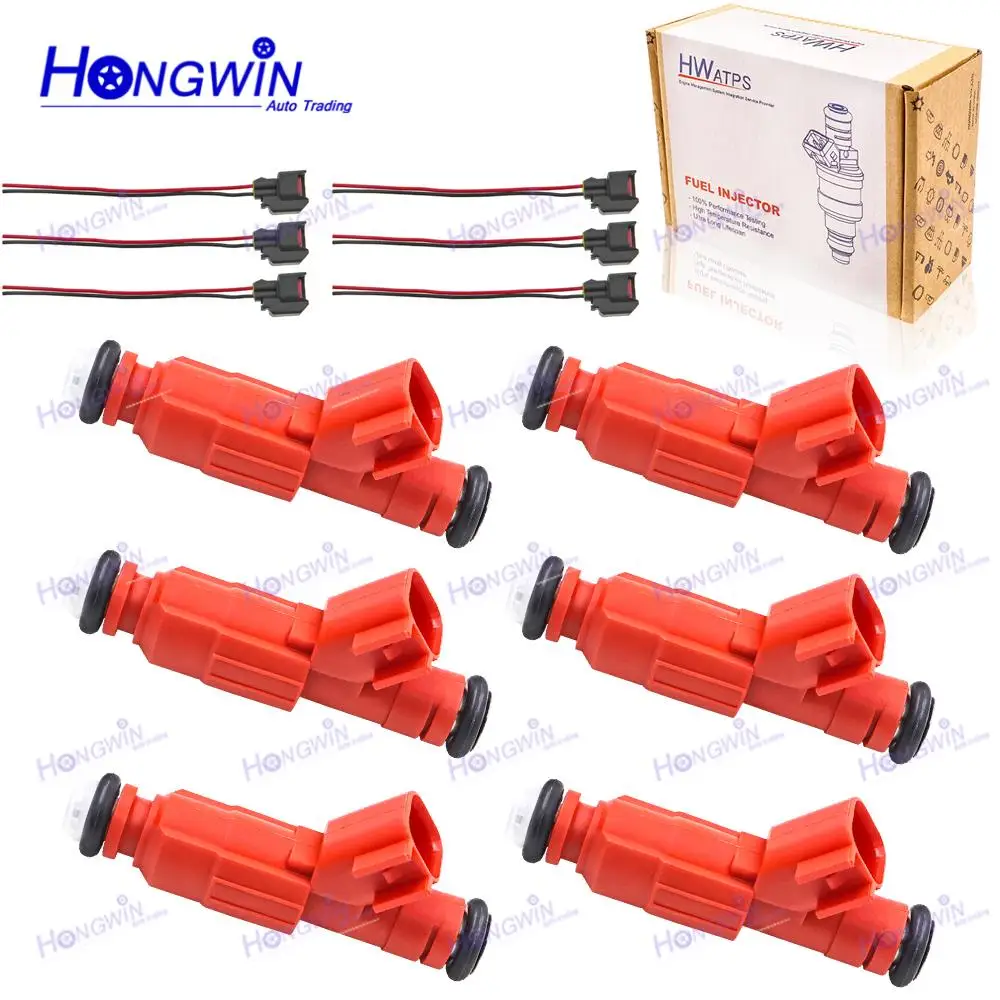 

6pcs FJ462 Brand New Fuel Injector Nozzle & Wire For Ford Escape Mercury Mariner 3.0L 2008-09 3S4Z9F593AA 3S4G9F593AB CM-5062