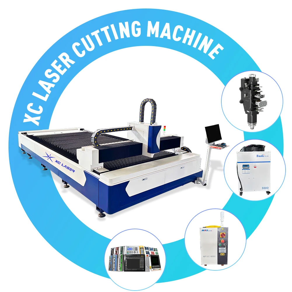 

Jinan Factory XC Laser Fiber Laser Cutting Machine Single Platform 1500W 3000W 6000W High Speed High Accuracy