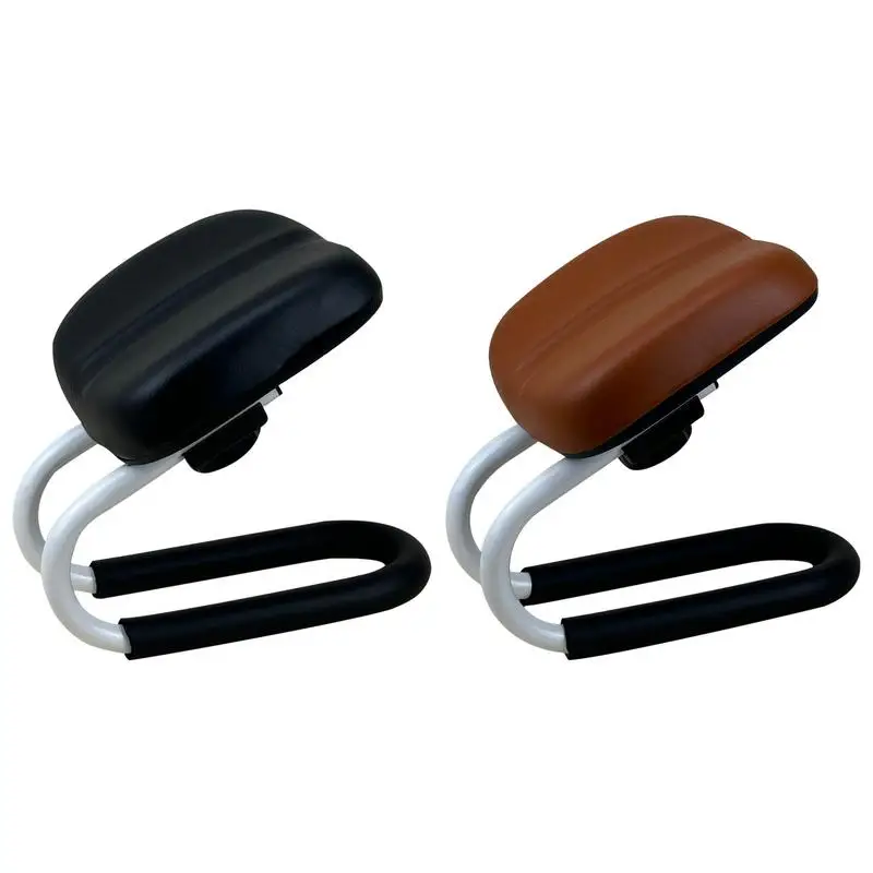 Praying Meditation Stool Adjustable Height Kneelers with Sponge Cushion Non-slip Leg Sleeve Metal PU Chair For Studio Home Yoga image 6