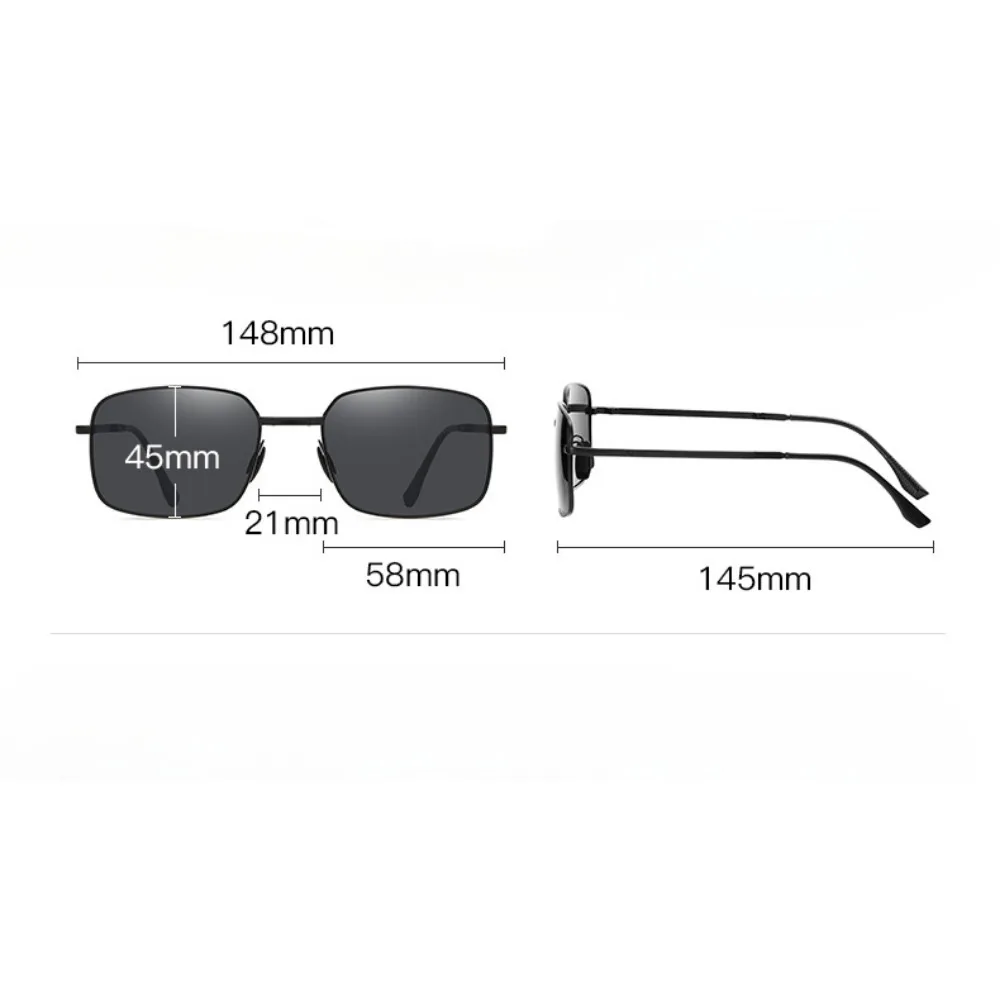 Zusammenklappbare polarisierte Farbwechsel-Sonnenbrille für den täglichen und nächtlichen Gebrauch. Angelbrille für männliche Fahrer – Detail 7
