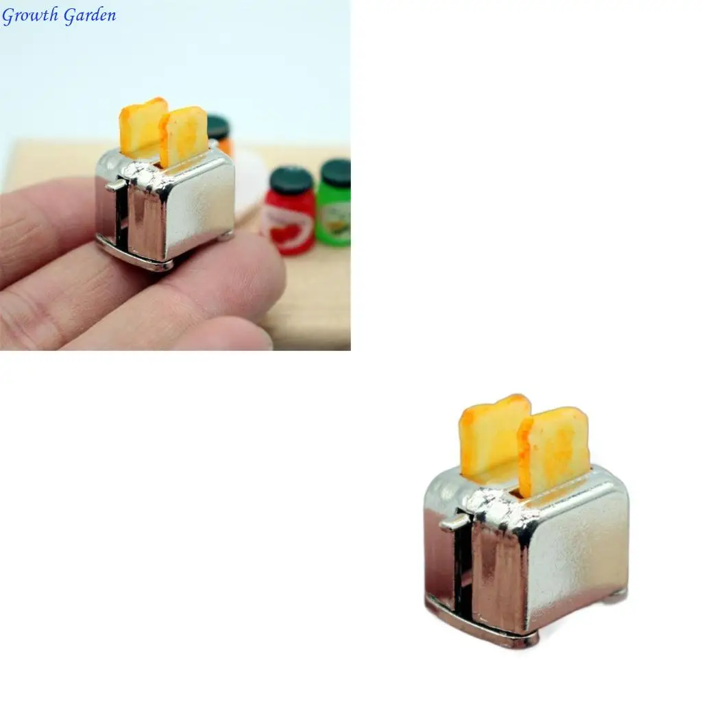 

1/12 Realistic Miniature Bread Toaster and Jams Set for Dollhouses Enthusiasts E65D