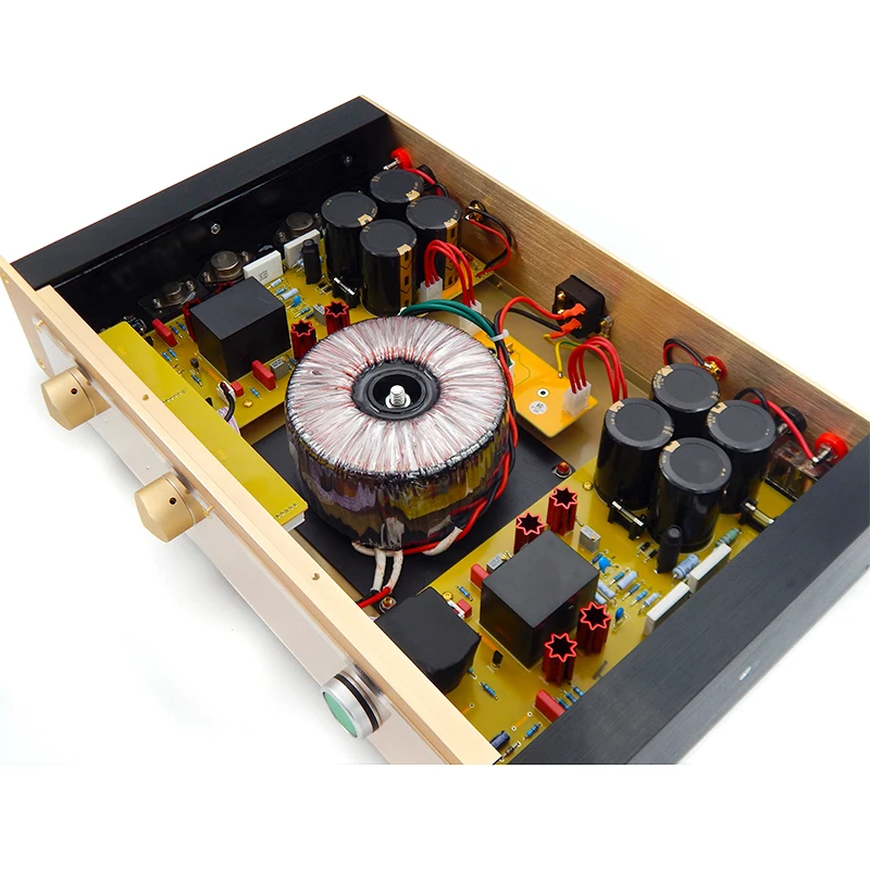 300W Best Sound HI FI High End Fully balanced class A Audio Amplifier stage Horn Protection 2.0CH Pre-stage Preamplifier nap200