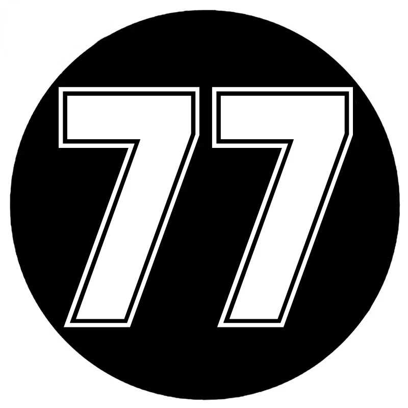 

Personality Number 77 Funny Vinyl Car Sticker Decal Decor Waterproof Motorcycle Laptop Trunk Guitar Vinyl Sticker Cover Scratch