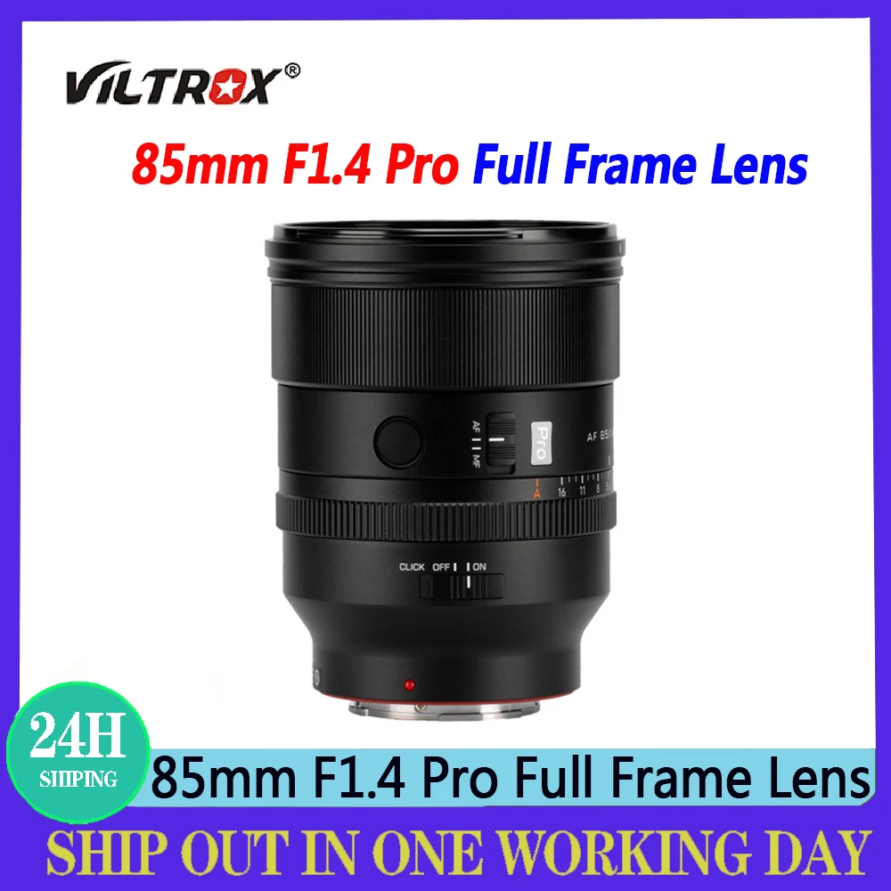 Объективы VILTROX AF 50mm F1.4 Pro и AF 85mm F1.4 Pro для полнокадровых камер с автофокусом, совместимые с камерами Sony FE и Nikon Z.