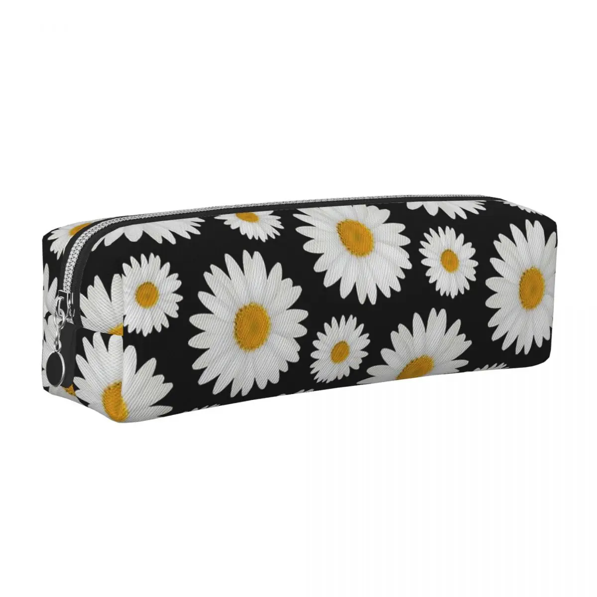 데이지 데이지 꽃 선물 연필 케이스 꽃 펜 상자 가방 소녀 소년 대용량 학생 학교 화장품 연필 상자
