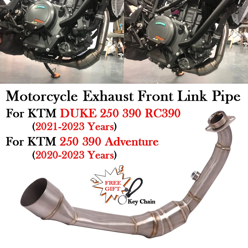 

For KTM DUKE 250 390 Adventure RC390 2020 2021 2022 2023 Motorcycle Exhaust Titanium Alloy Front Link Pipe Modify Escape Moto