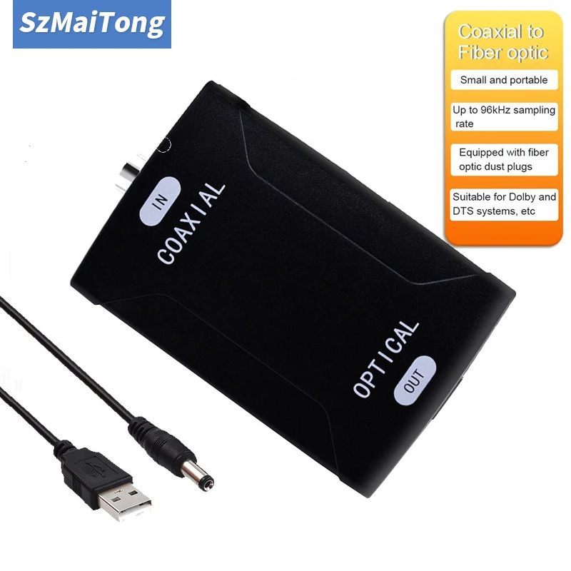 

Цифровой аудио декодер, цифровой коаксиальный RCA в Spdif Toslink оптический волоконный аудио преобразователь, адаптер для Blu-Ray DVD TV Box