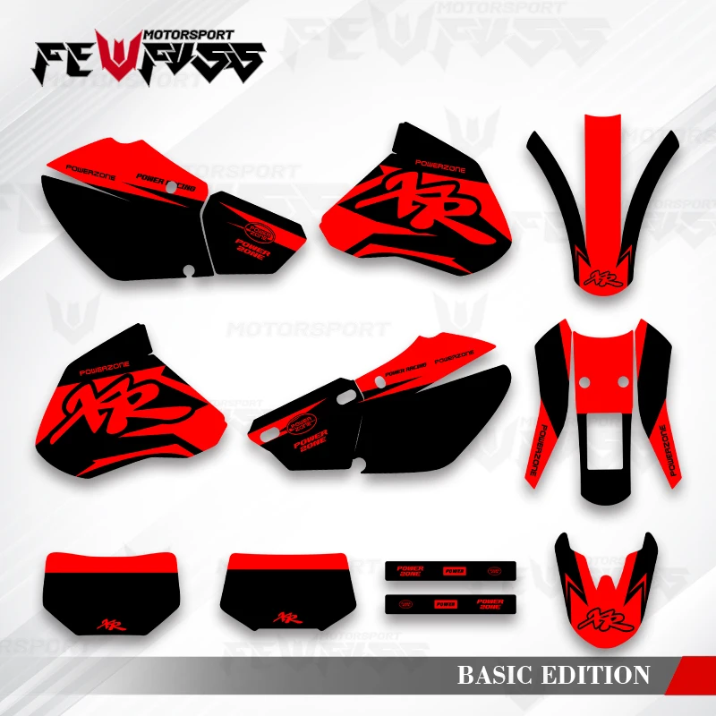 

Fewfuss Graphics Decals Stickers Motorcycle Background Custom For HONDA 1996 1997 1998 1999 2001 2002 2003 2004 XR250 001