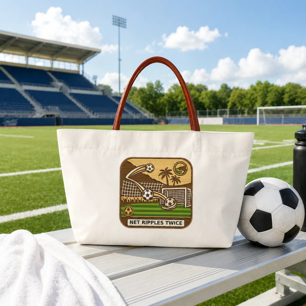 

Custom Soccer Pattern Canvas Tote Bag Football Game Holiday Shopping Bag Large Capacity Foldale Carry Bag for Women Custom Gifts