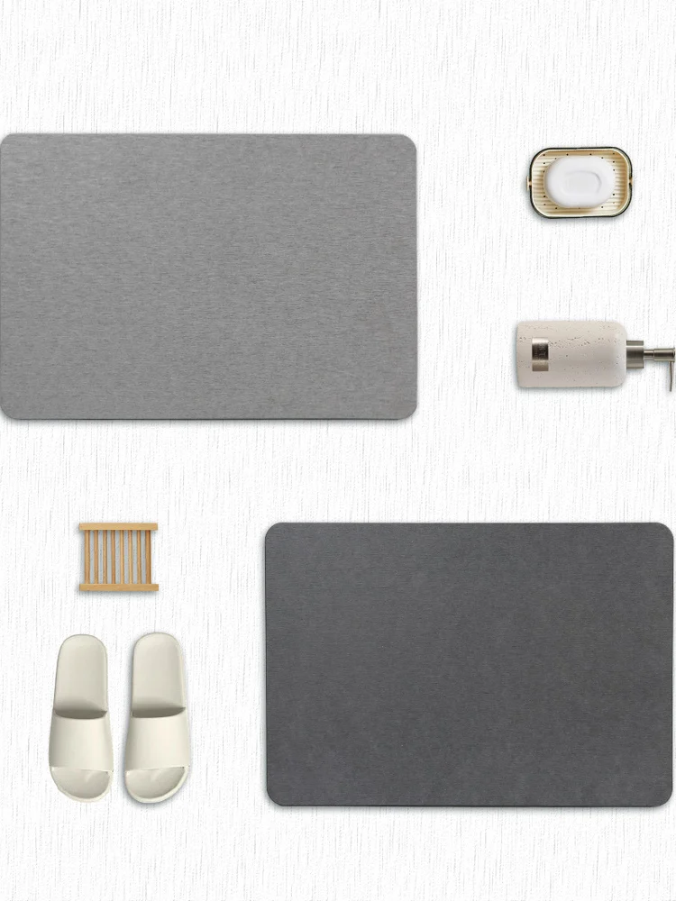 

Qui Dry Silicon Dendroid Bath Kitchen Floor Mat Anti Slip Entrance Door Large Size Home Decorative Absorbent Rectangular Rug