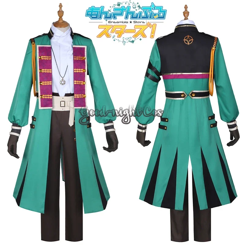 Game Ensemble Stars Ayase Mayoi Cosplay Costume purple Wig ES season 2 ALKALOID Phantom airship Uniforms Halloween party