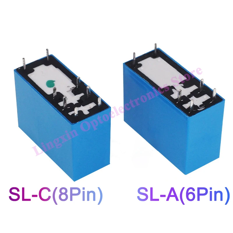 5Pcs SMIH-05VDC-SL-C SMIH-12VDC-SL-C SMIH-24VDC-SL-C Relays 05 12 24 V 250V 16A 8PIN SMIH-05V 12V 24VDC-SL-A 6Pin Original Relay