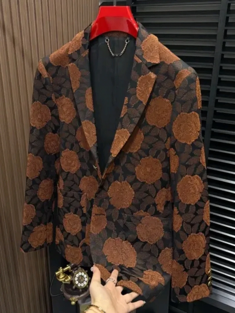 

Высококачественный повседневный мужской костюм для весны и осени: модный, универсальный, приталенный, деловой, стильный, с длинным рукавом, из мягкого материала