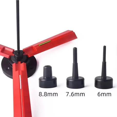 원통형 화살표 Fletching Jig 양궁 사냥 OD 8.8mm/7.6mm/6.0mm 샤프트 화살표 Diy 용 멀티 사이즈 깃털 끈적 베인 도구