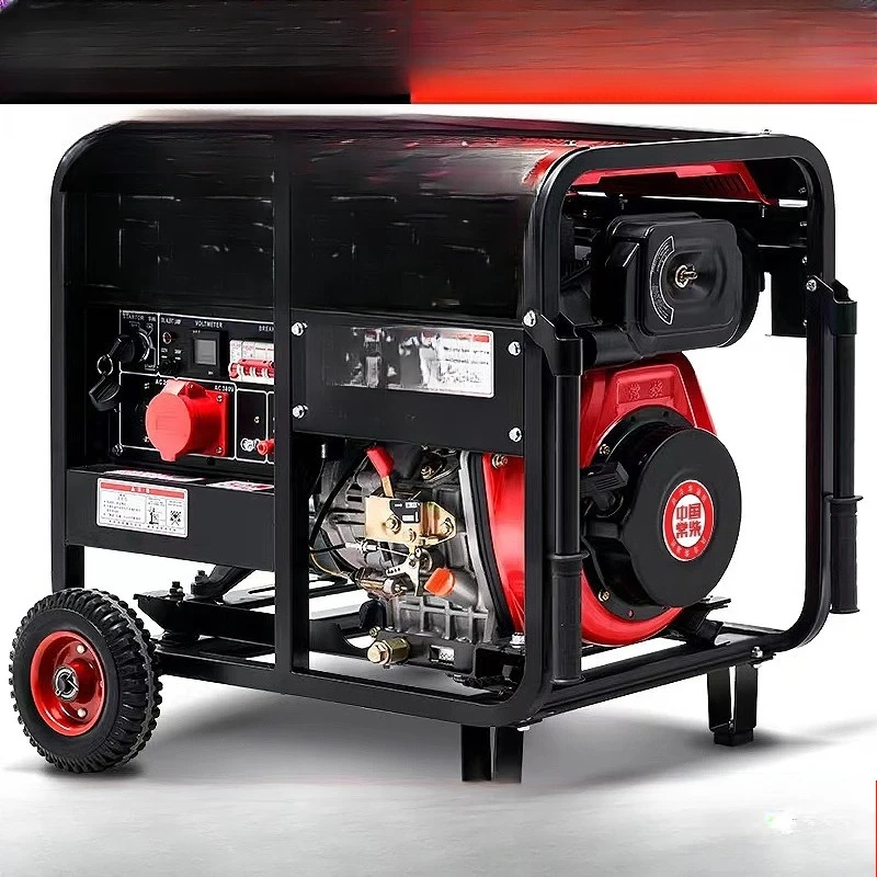 Diesel generator, power-off self-starting silent 12 kW 5/6/8/10KW single-phase 220V three-phase 380V