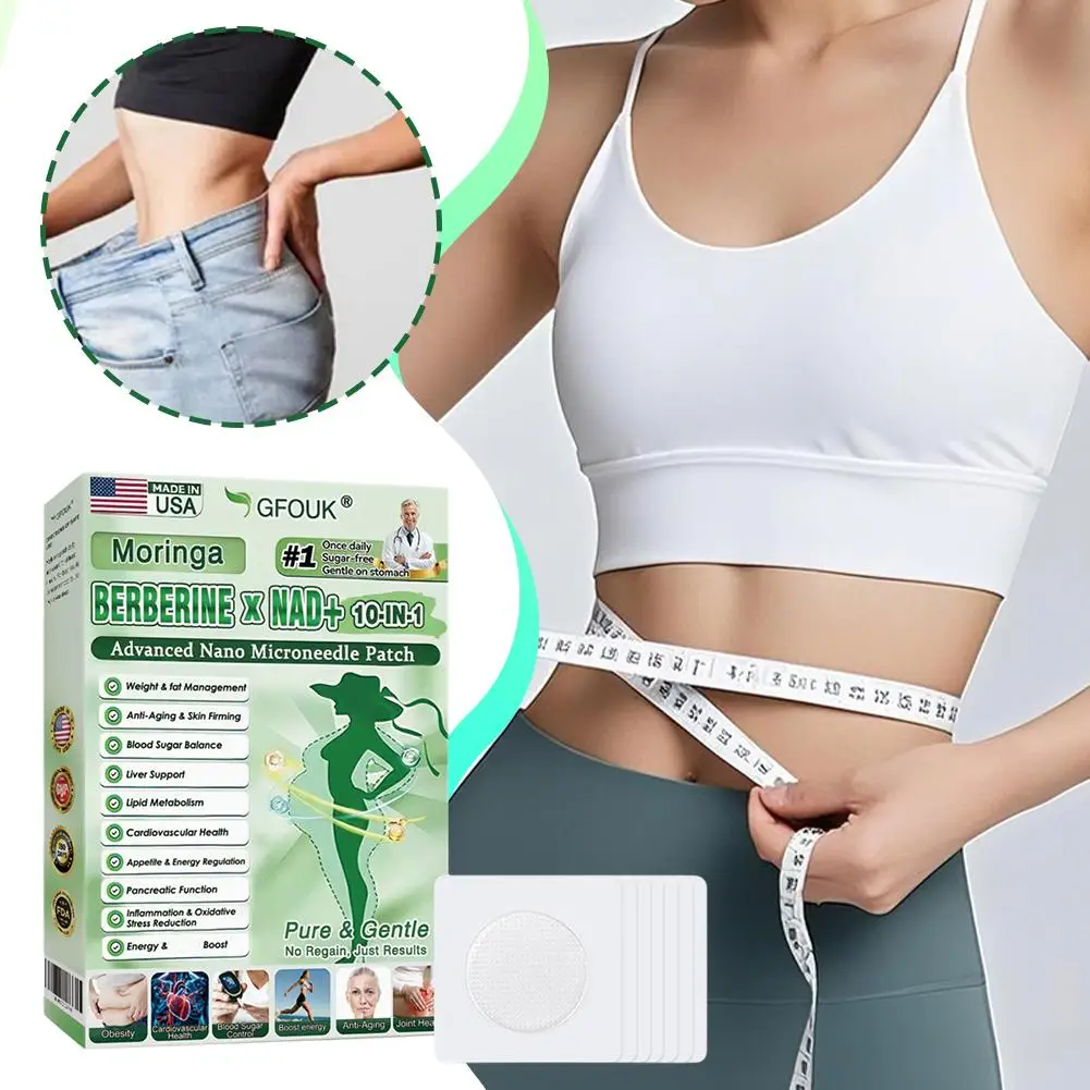 Advanced Nano Microneedle Patch For Men Women Non-Invasive Painless Application NAD+ Skin Firming Figure Line Shaping Body Care
