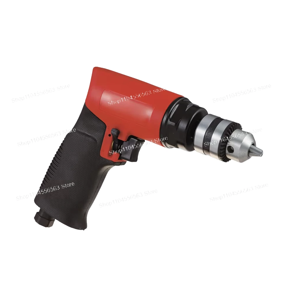 3/8" Pneumatic Reversible Drill, Air Compressor Powered Tool for Industrial Applications