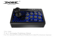 DOBE 7 In1 USB Arcade Fight Stick Street Fighting Joystick Controller for PS3 / PS4 / XBOX ONE / XOBX 360 / PC / Android /Switch