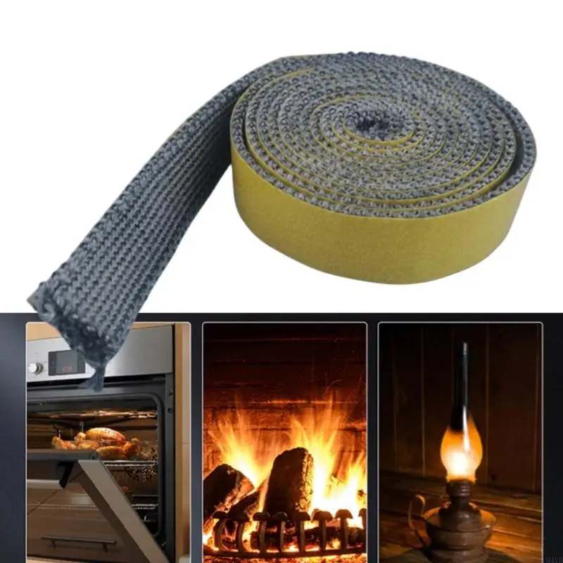 

Высокотемпературная прокладка, замена веревки, уплотнительная веревка для камина, уплотнение двери дровяной печи, простота в