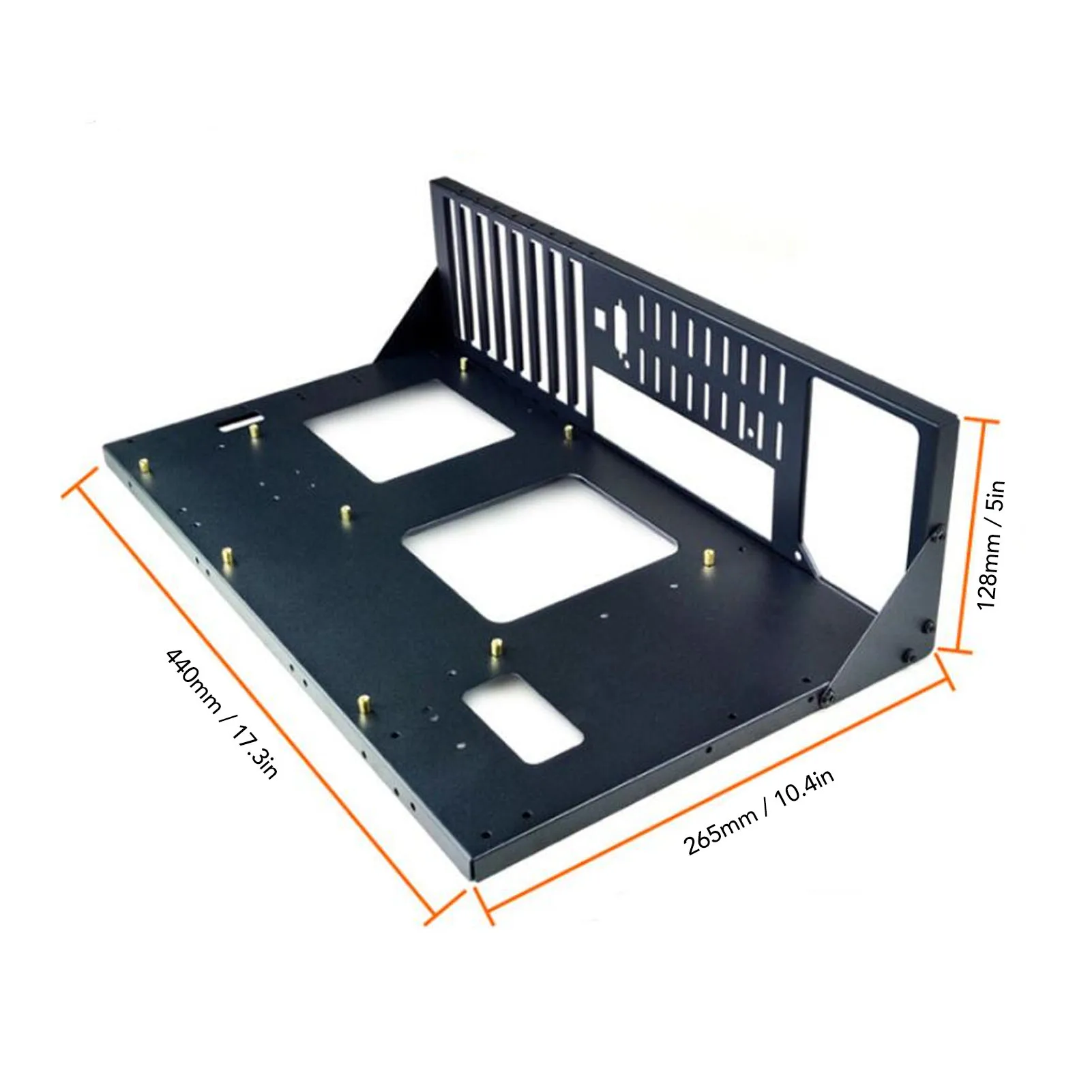 DIY بها بنفسك الكمبيوتر هيكل مفتوح الإطار الكمبيوتر المفتوحة حالة رف كابل توجيه ثقوب لوح فولاذي مستقر للوحة الأم M ATX