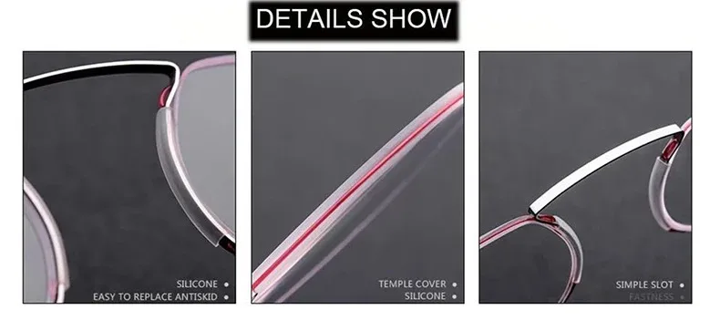 Randlose Schaumstoff-Lesebrille, Nasenclip auf Mini, für Männer und Frauen, Pince-Nez, tragbare Lupe, oval, mit Etui +1+1,5+2+2,5+3 – Detail 3
