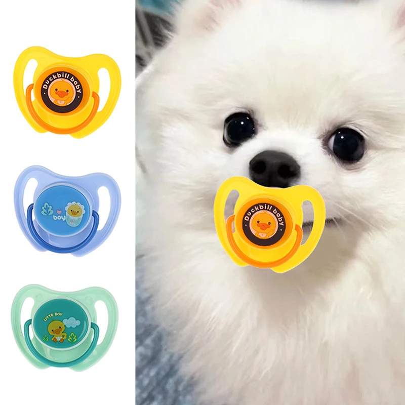 Silicone Pet Calming Pacifier Practical Soft Dog Molar Toy Durable Bite Resistant Cat Chew Toy Chew Accessories