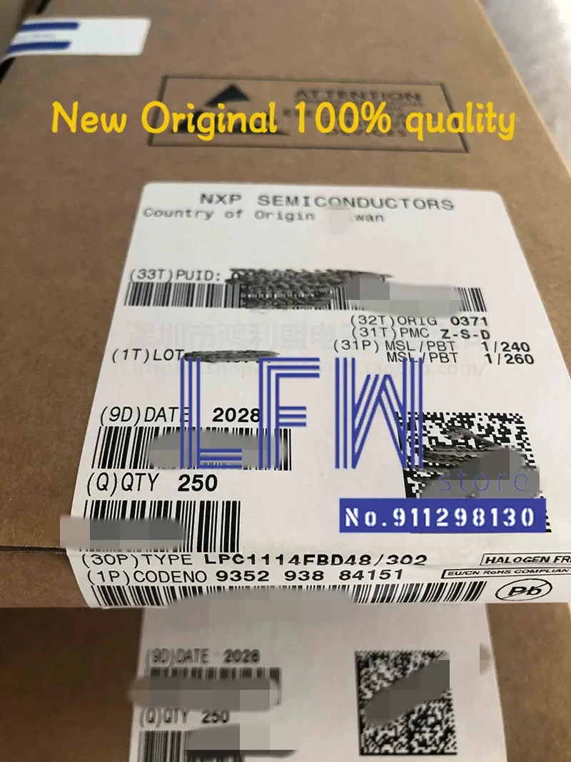 5pcs/lot LPC1114FBD48/302 LPC1114FBD48 LPC1114 FBD48 LQFP-48 Chipset 100% New&Original In Stock