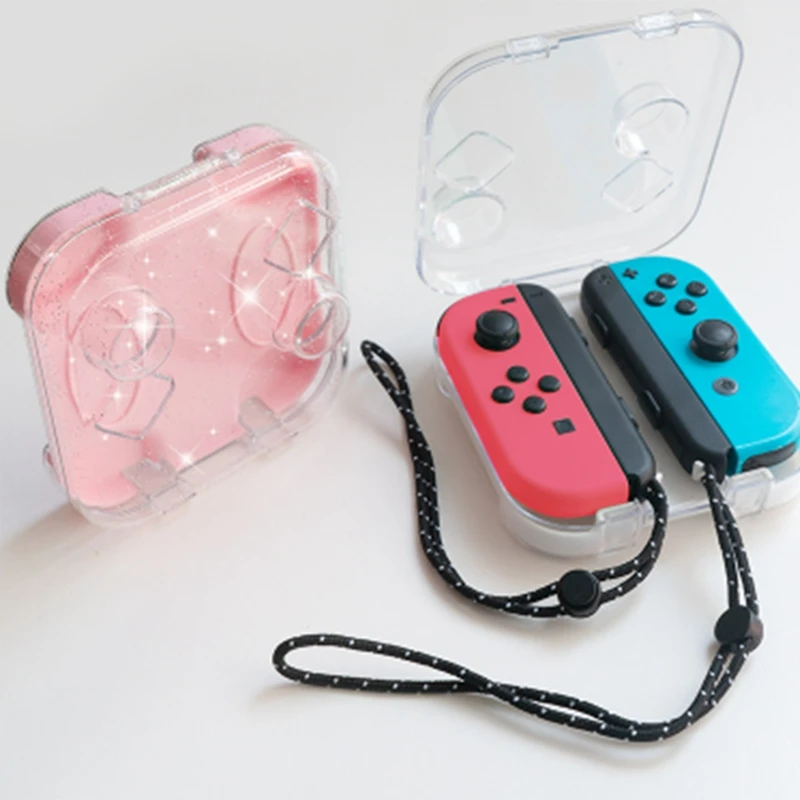 Transparent Storage Case For Switch/OLED Joy-Cons Handle Storage Box Dust-Proof High-Permeability Handle Storage