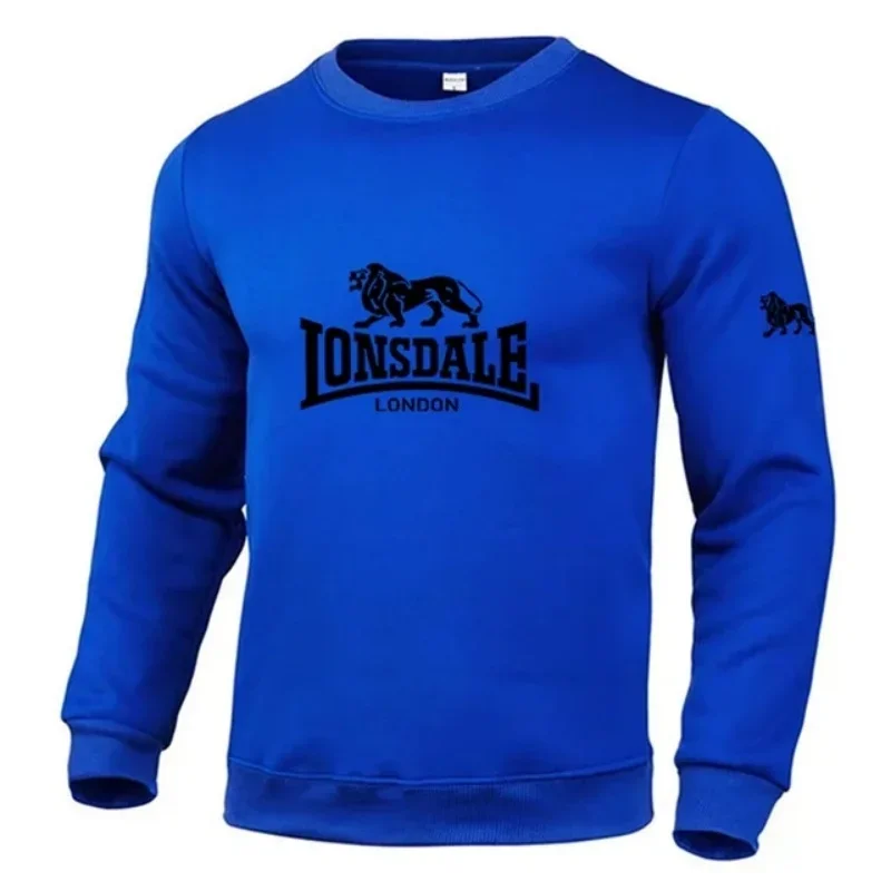 LONSDALE fashion men's and women's hoodie Spring and autumn leisure hoodie sweatshirt men's top solid color hoodie sweatshirt