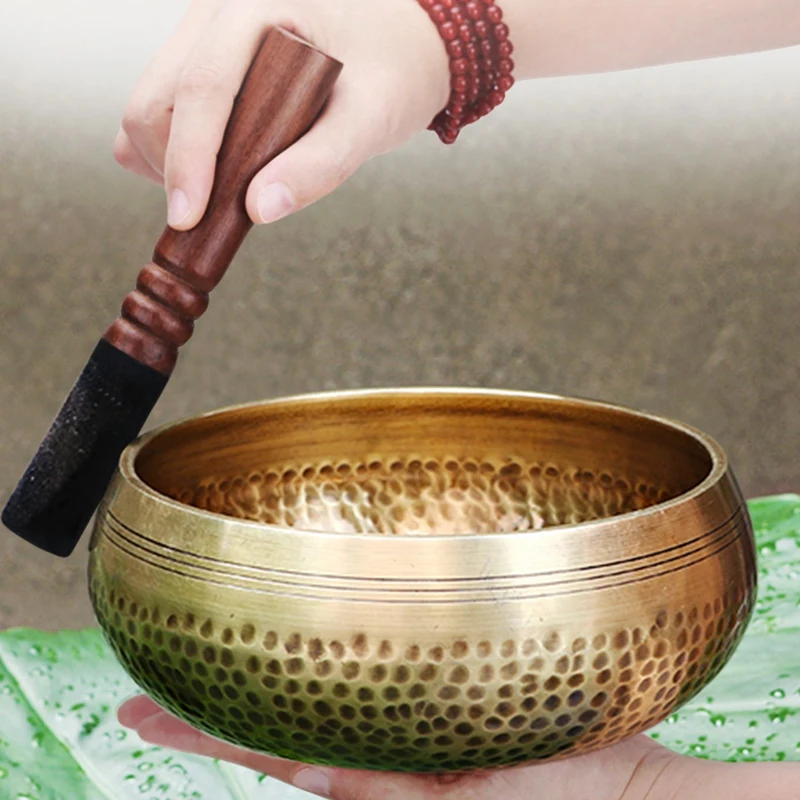Nepal Handmade Copper Tibetan Bowl Yoga Meditation Chanting and Buddhist Music Bowl image 3