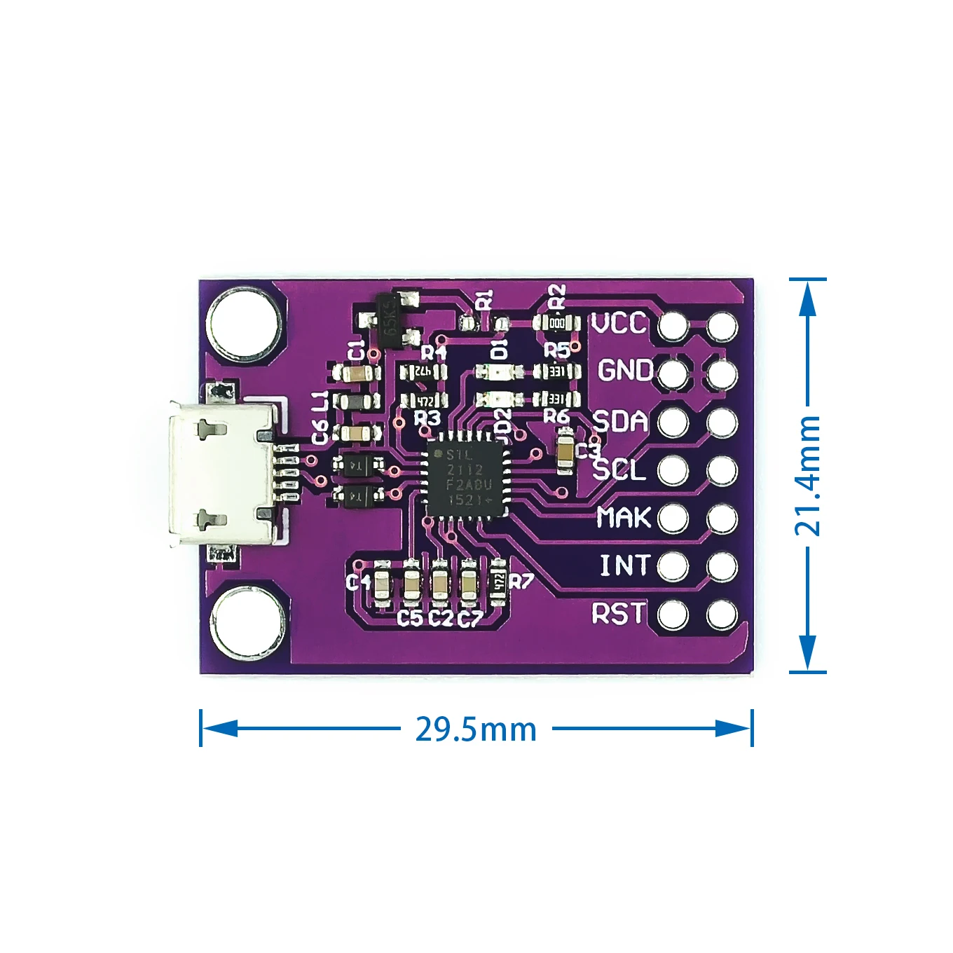 Si Tai&SH 2112 CP2112 Evaluation kit for the CCS811 Debug board USB to I2C communication