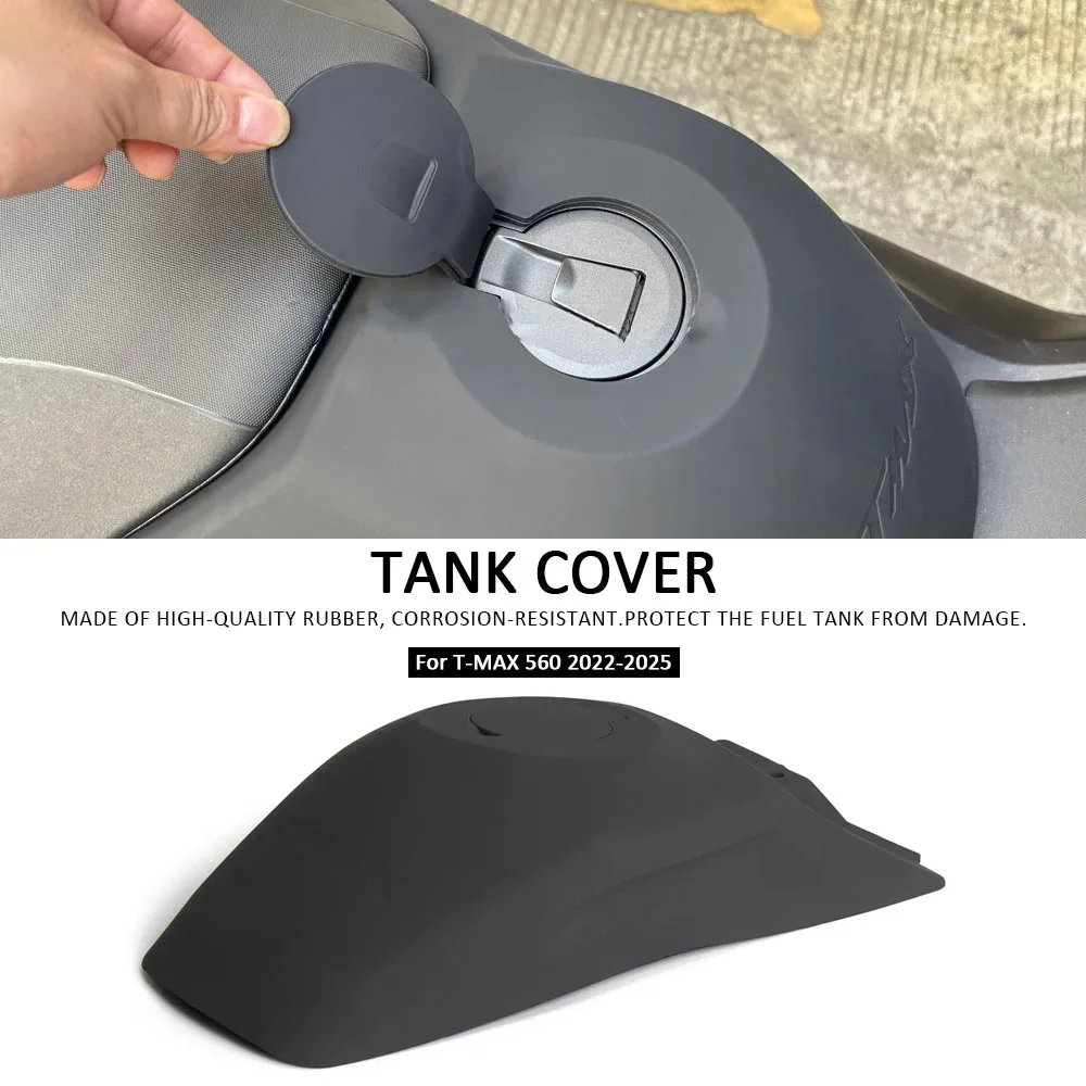 

T-MAX560 TMAX 560 2022 2023 Scooter Fuel Tank Cap Rubber Gas Oil Tank Protection Cover For YAMAHA Tmax 560 Tmax560 2024 2025