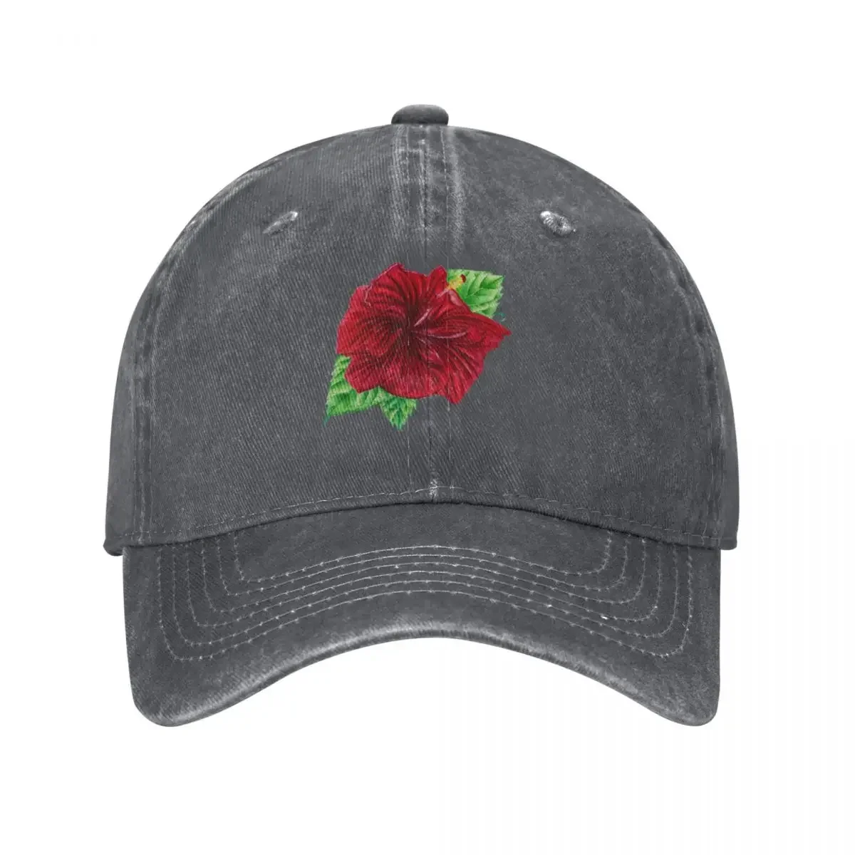 Hibiscus Baseball Cap western Hat Fishing cap New Hat Unique hats Girl'S Hats Men's