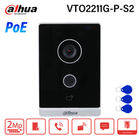 Dahua VTO2211G-P-S2 PoE Video Intercom HD IR Night Vision Two Way Talk Doorbell IP Camera Controls 2 locks IC Card APP Unlock