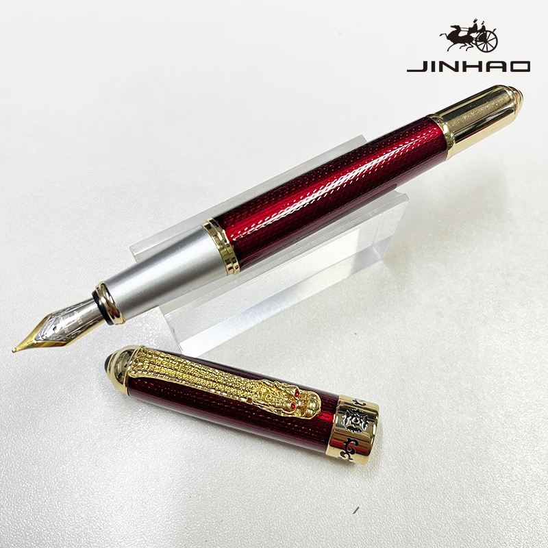 Jinhao Ceramic Professional Calligraphy Fountain Pen Golden Shield Clip Series 450 156 1000 1200 8802 Options Available