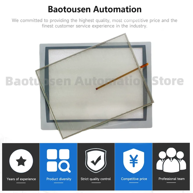 New Original 2711P-T15C22D9P Touch Screen Panel for 2711P-T15C22D9P 2711P-T15C22A9P with Front Overlay Protect