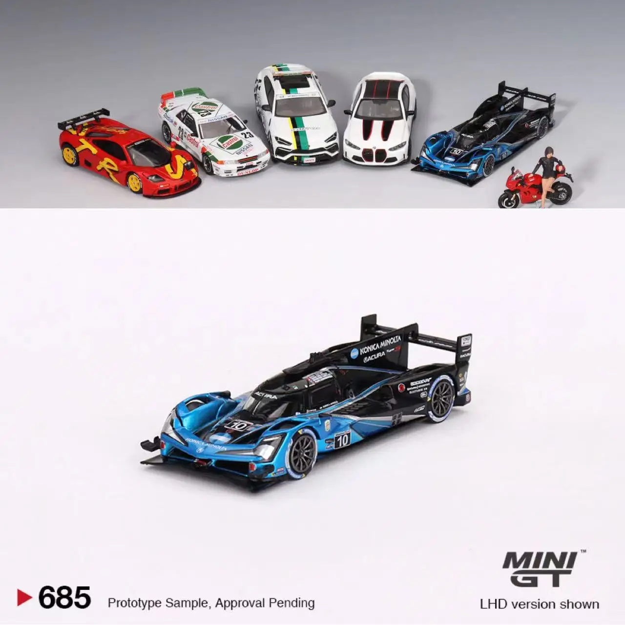 Mini gt 1:64 modell auto ARX-06 2023 imsa gtp #10 legierung f1 sport fahrzeug #685 display geschenke