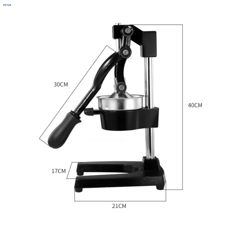 Upgraded Cast Iron Hand Juicer Home Commercial Orange Pomegranate Lemon Watermelon Fruit Juicer Juicer Household Black