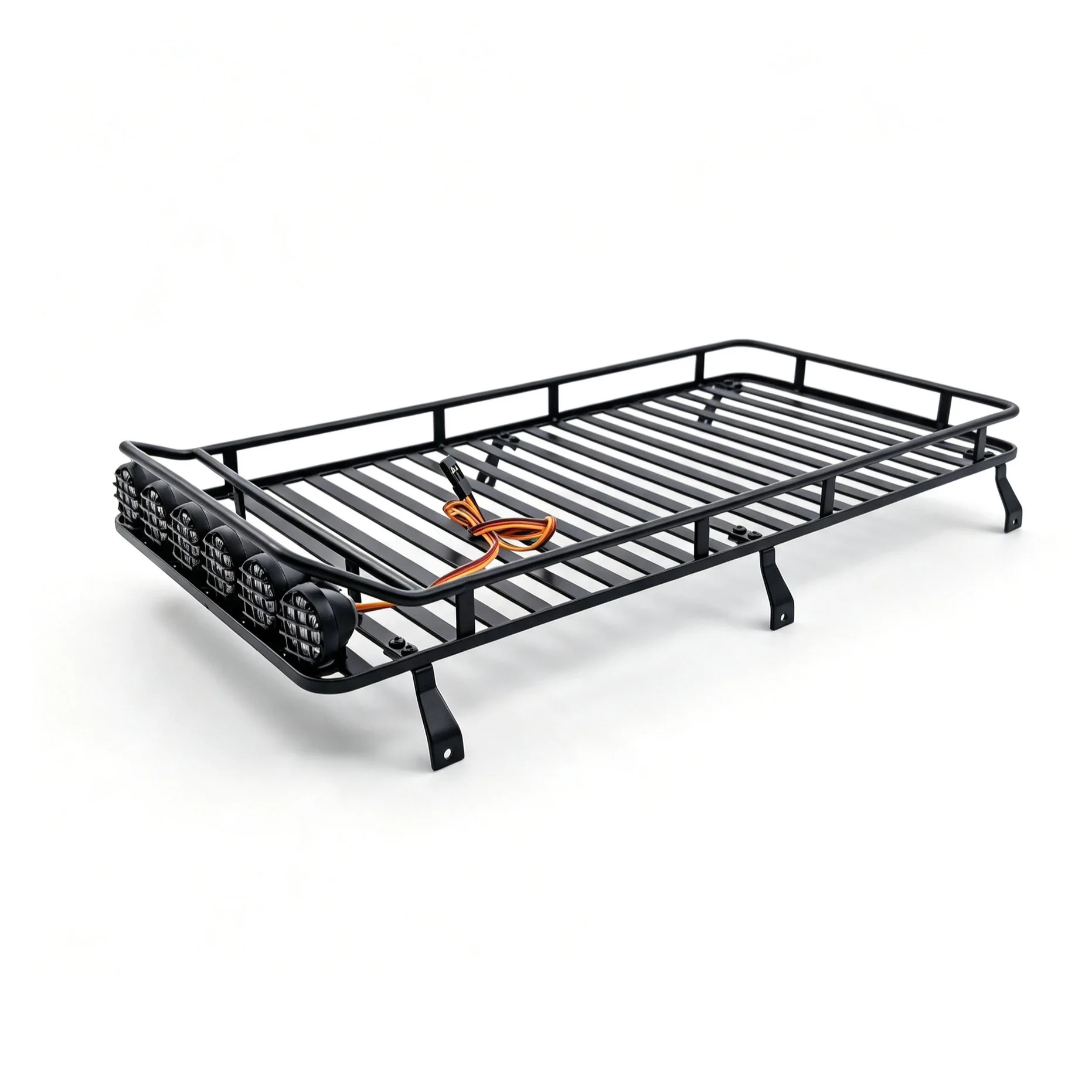 Austarhobby 1/10 Simulation Crawler Metal Roof Rack with LED Lights, Aostar Model Parts, RC Car Accessories