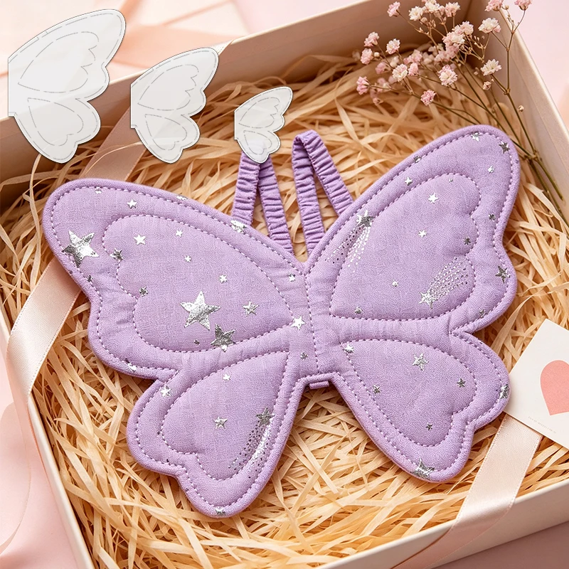 NUBECOM 3pcs Wearable Beautiful Butterfly Wing Pattern Quilting Stencils For Multi-Purpose Cutting Tools & Sewing Accessories